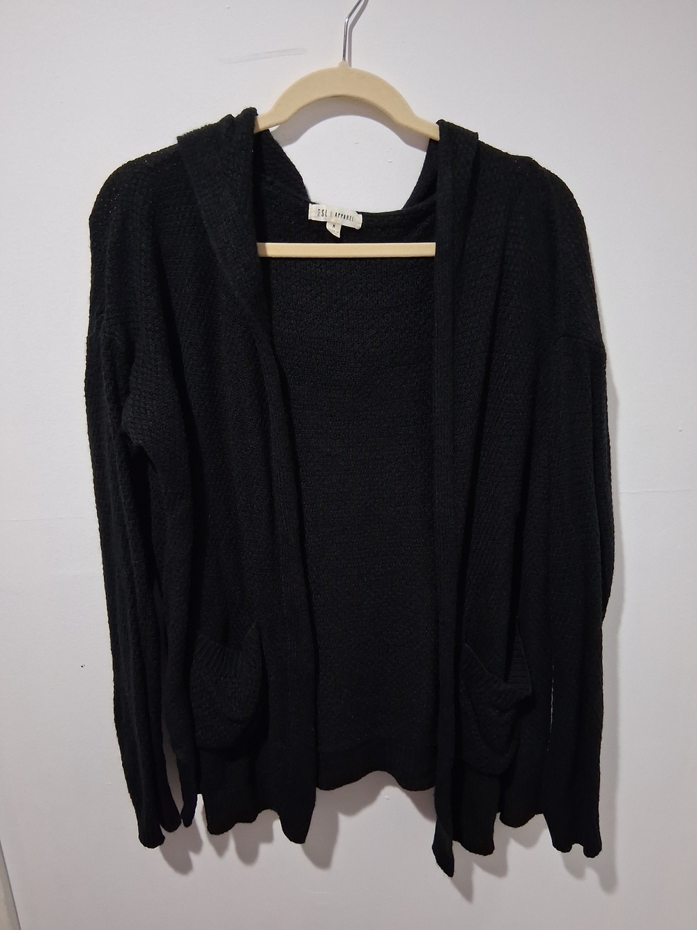 Z Supply Black Hooded Knit Cardigan - Cozy Everyday Sweater